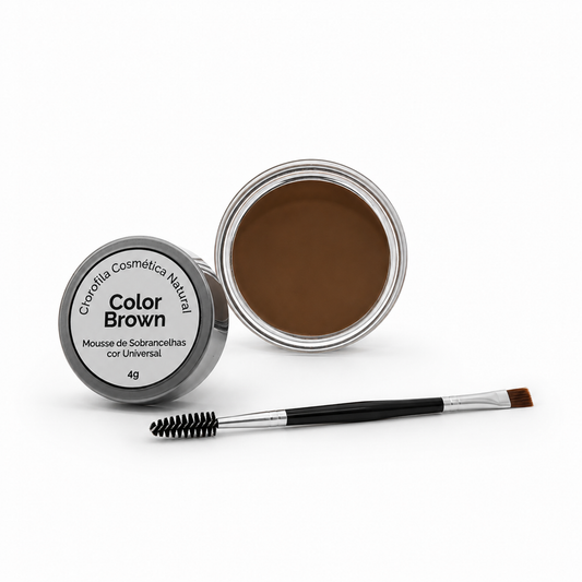 ColorBrown mousse para sobrancelhas castanho natural – Clorofila Cosmética Natural