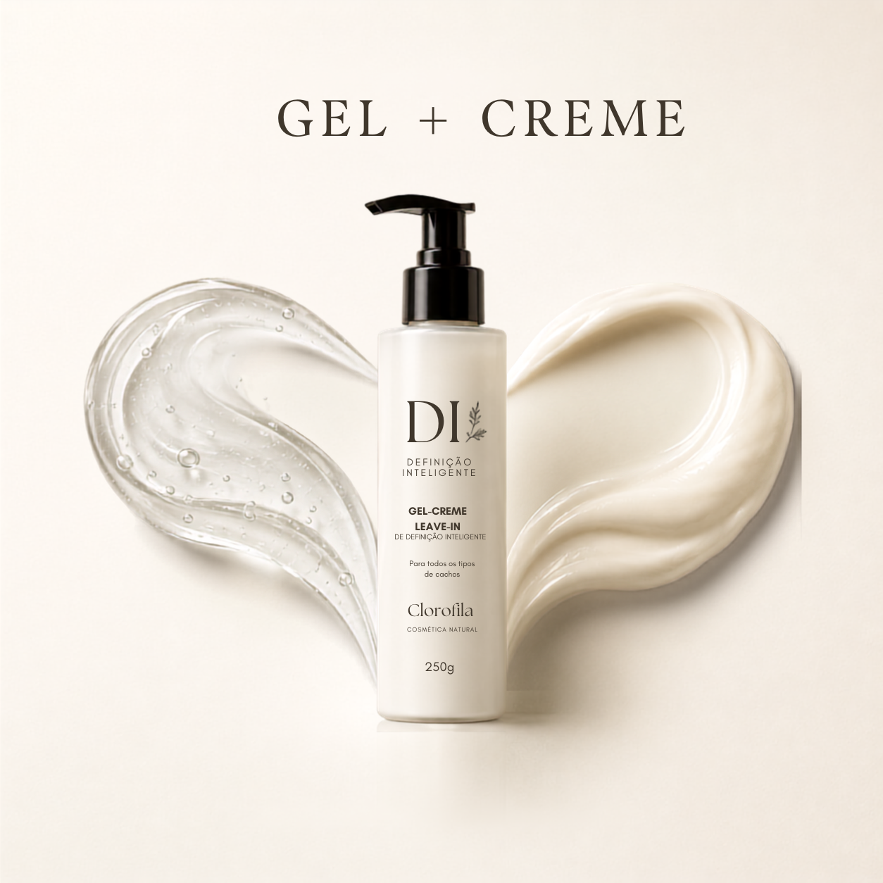 Gel-Creme Leave-in para Cachos | DI – Definição Inteligente | 250 g